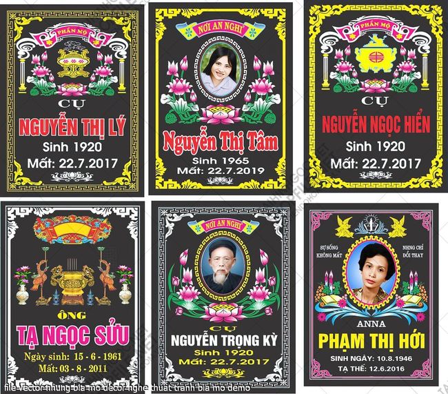 file vector nhung bia mo decor nghe thuat tranh bia mo